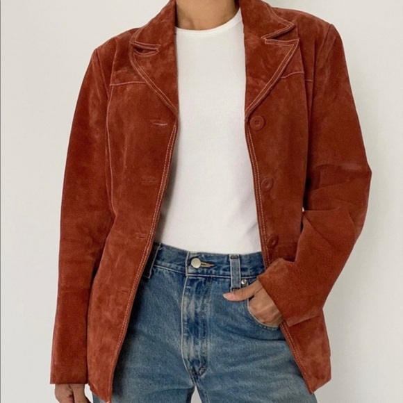 Wilsons Leather Genuine Leather Women’s Jacket Large Belted Button Front Rodeo - Picture 12 of 13